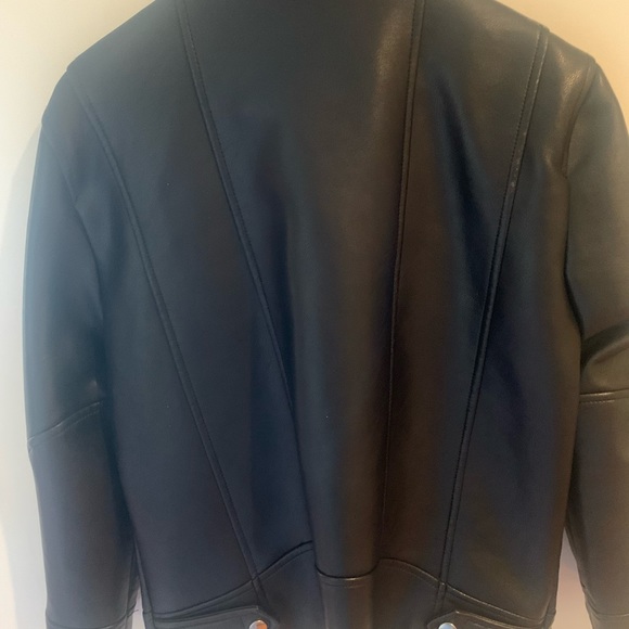 Leather look, bomber jacket, hardly worn - Picture 4 of 4